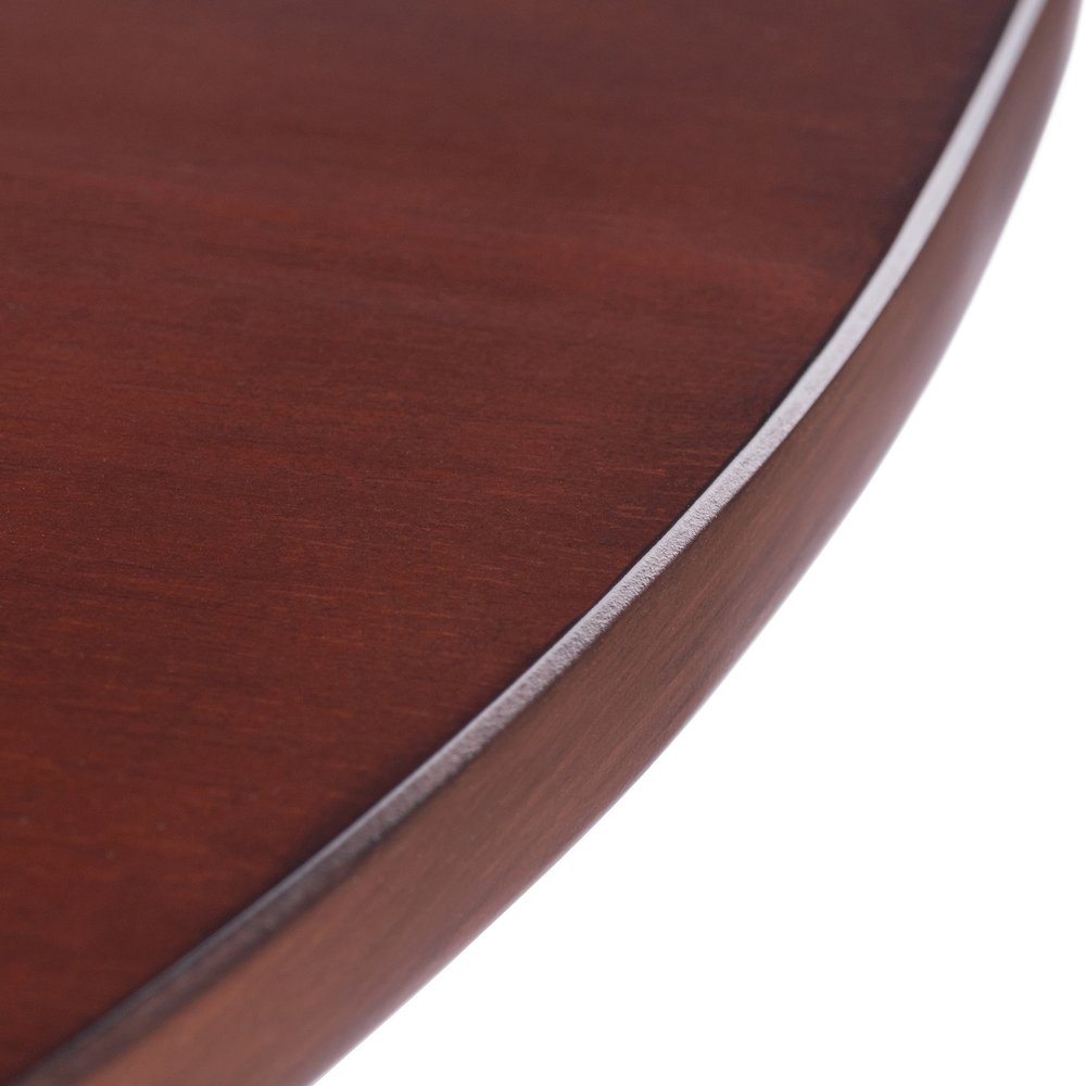 Dawson Round Dining Table, Quad Drop Leaf, Walnut. Picture 11