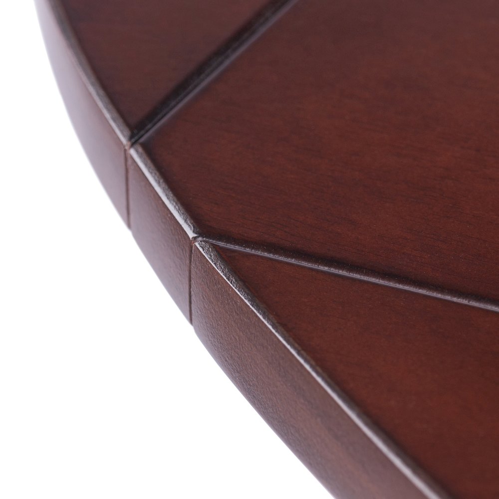 Dawson Round Dining Table, Quad Drop Leaf, Walnut. Picture 12