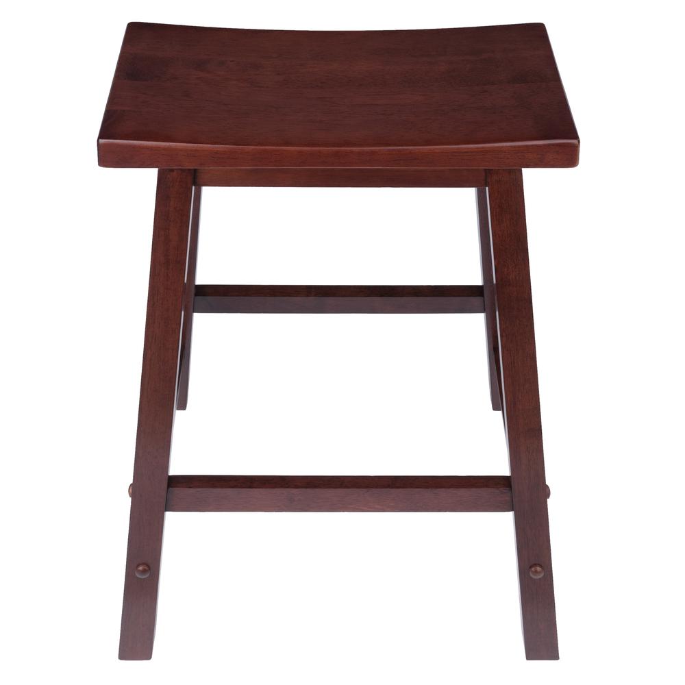 Satori 24" Saddle Seat Bar Stool Antique Walnut. Picture 4