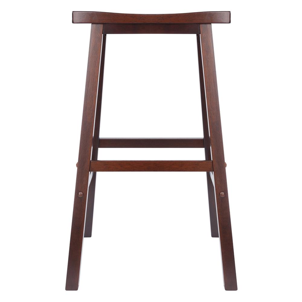 Satori 29" Saddle Seat Bar Stool Antique Walnut. Picture 2