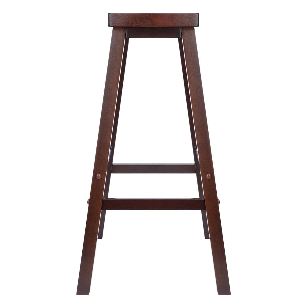 Satori 29" Saddle Seat Bar Stool Antique Walnut. Picture 3