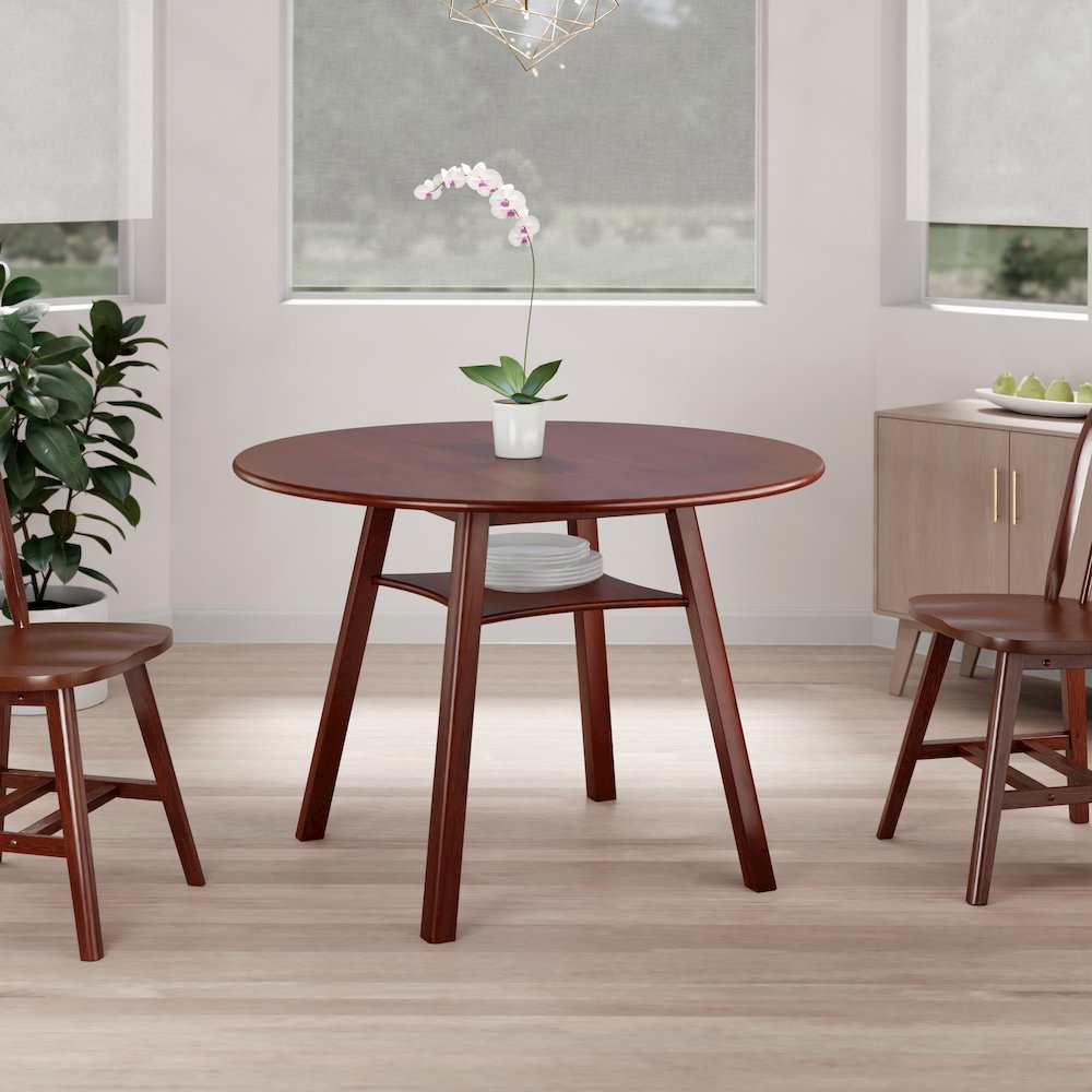 Marbelle Double Drop Leaf Dining Table, Walnut. Picture 13