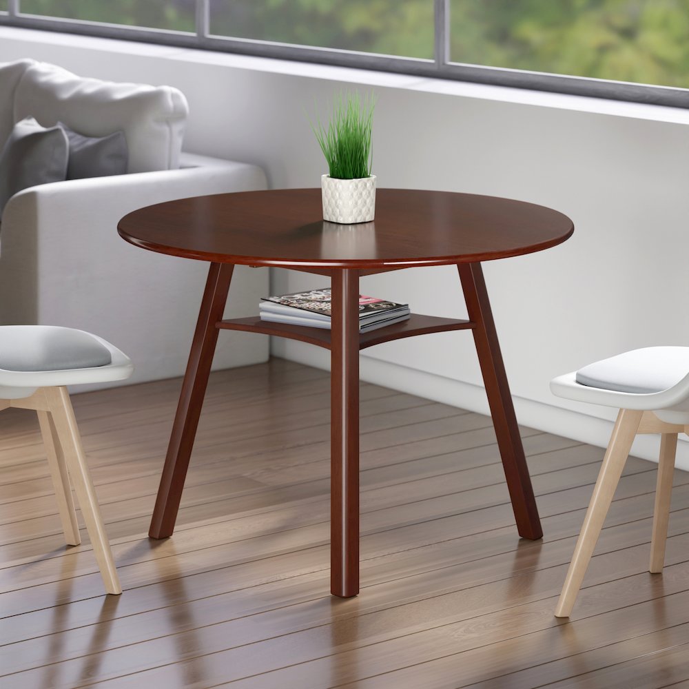 Marbelle Double Drop Leaf Dining Table, Walnut. Picture 16