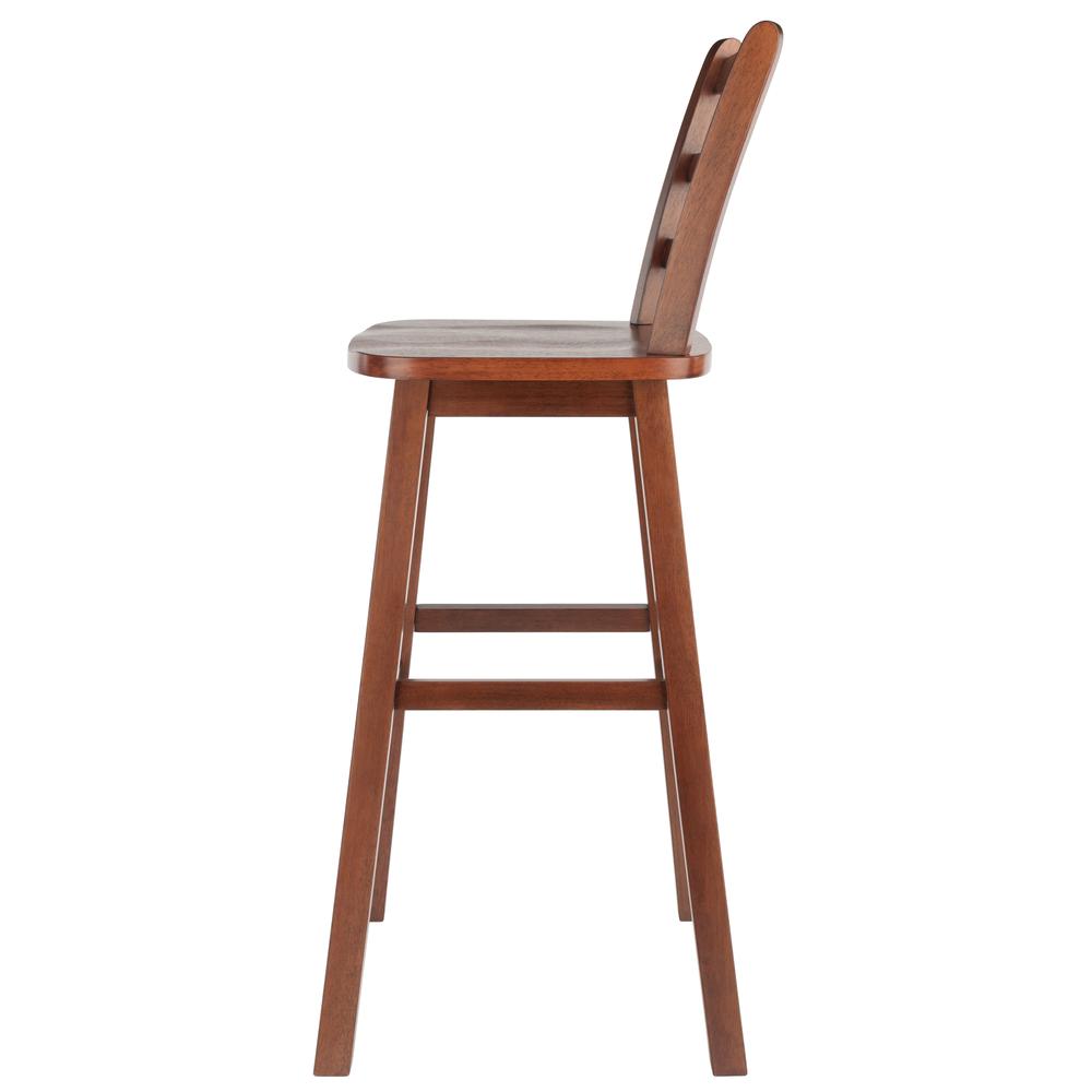 Scalera Ladder Back Swivel Seat Bar Stool, Walnut. Picture 6