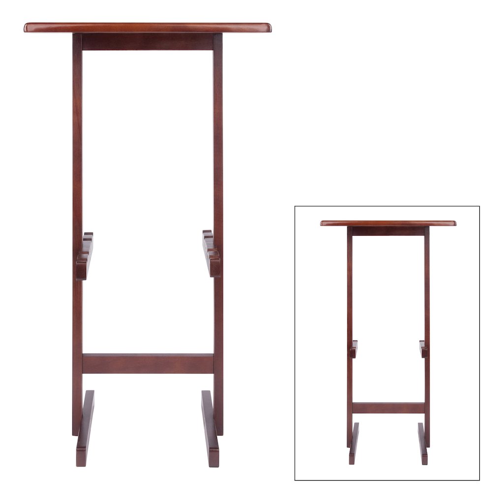 Riley Snack Table Rack, Walnut Finish. Picture 3