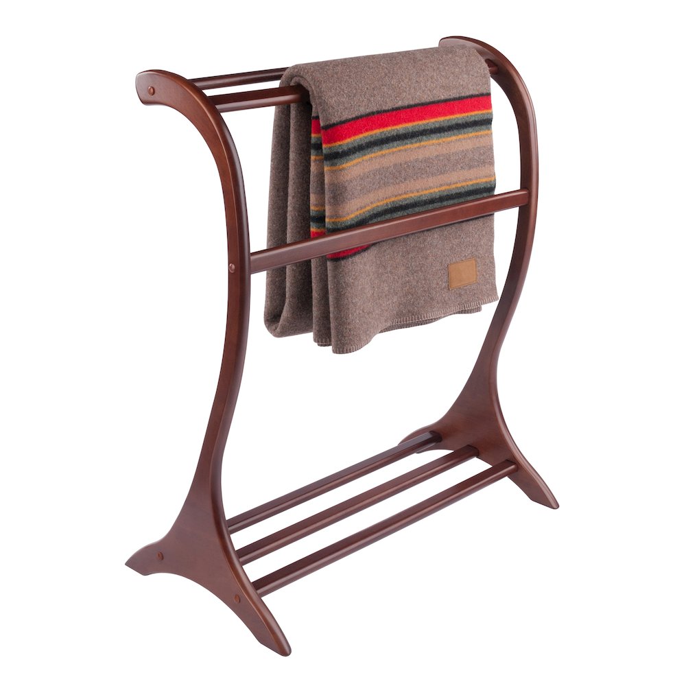 Bella Blanket Rack, Walnut. Picture 6