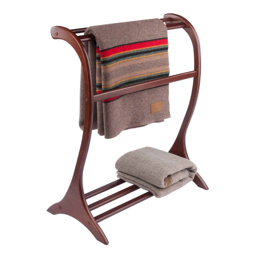Bella Blanket Rack, Walnut. Picture 7