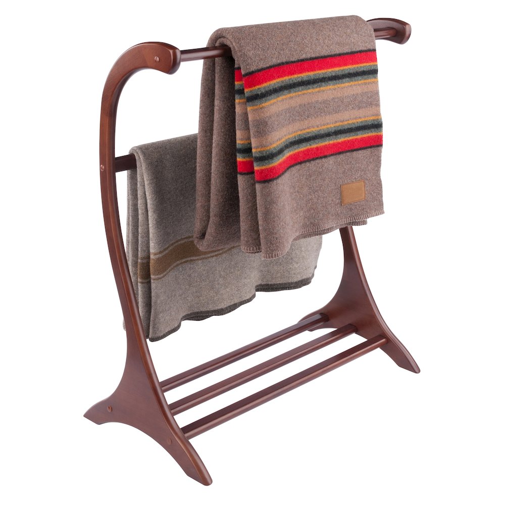 Bella Blanket Rack, Walnut. Picture 8