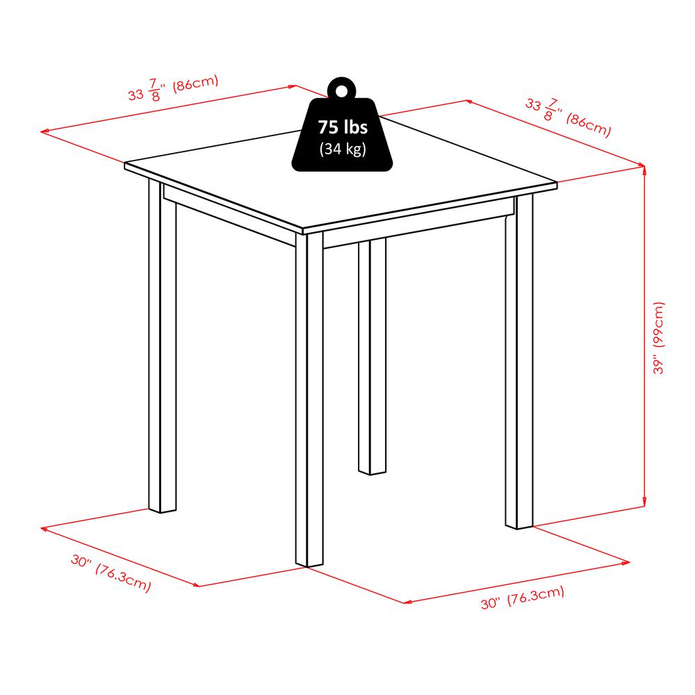 Parkland High/Pub Square Table. Picture 3