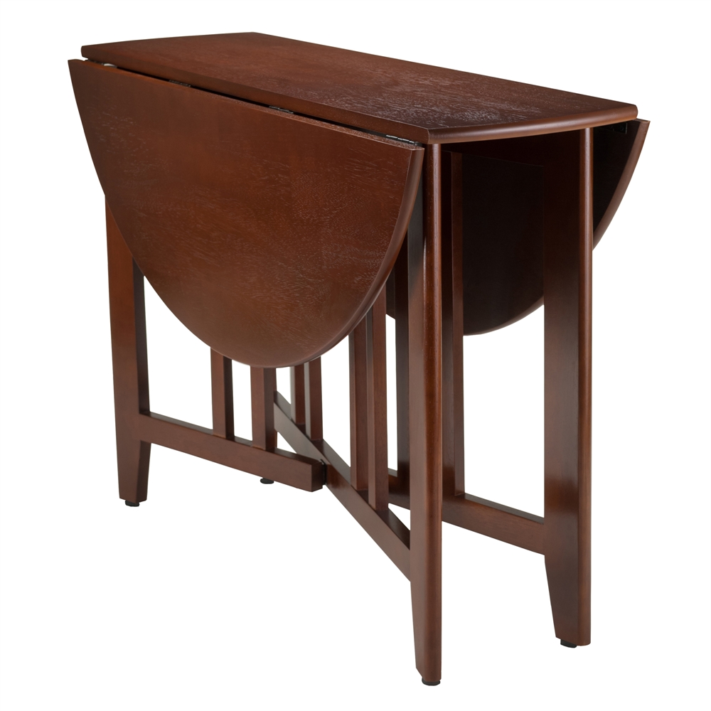 Alamo Double Drop Leaf Round 42" Table Mission. Picture 2