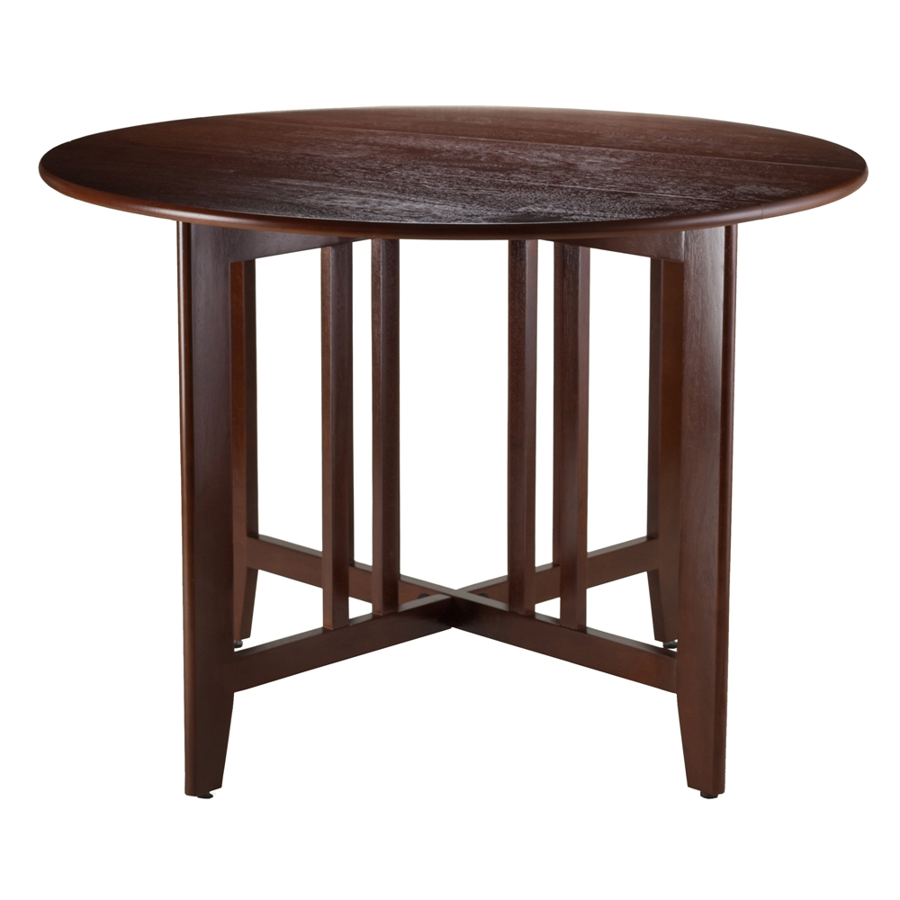 Alamo Double Drop Leaf Round 42" Table Mission. Picture 1
