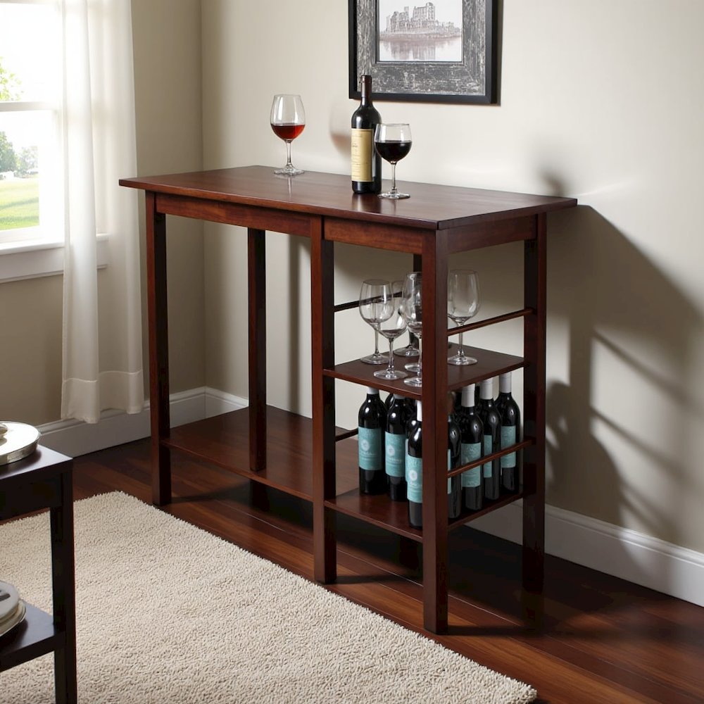 Antique Walnut Dining Table with Storage – Small Kitchen Table for 2. Picture 3