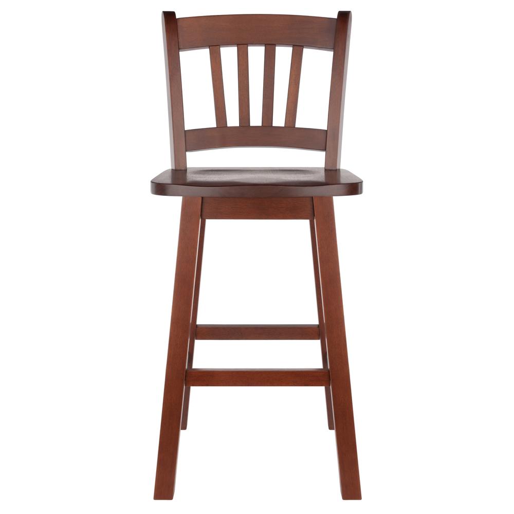 Fina Swivel Seat Counter Stool, Walnut. Picture 3