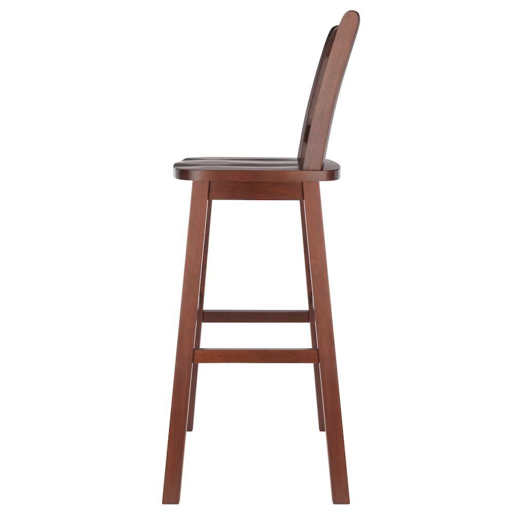 Fina Swivel Seat Bar Stool, Walnut. Picture 3