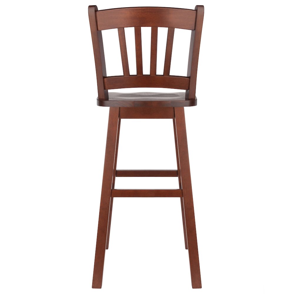 Fina Swivel Seat Bar Stool, Walnut. Picture 4