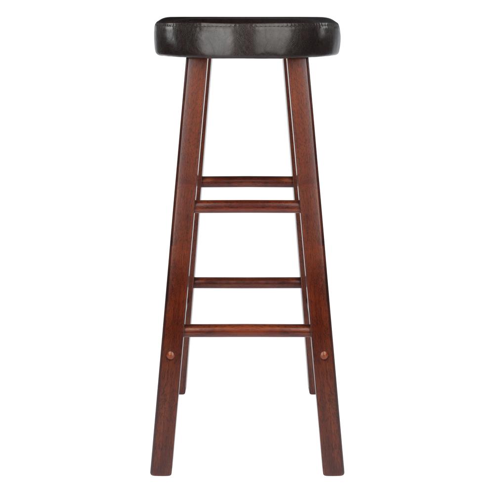 Maria Cushioned Bar Stool, 2-Pc Set, Espresso & Walnut. Picture 8