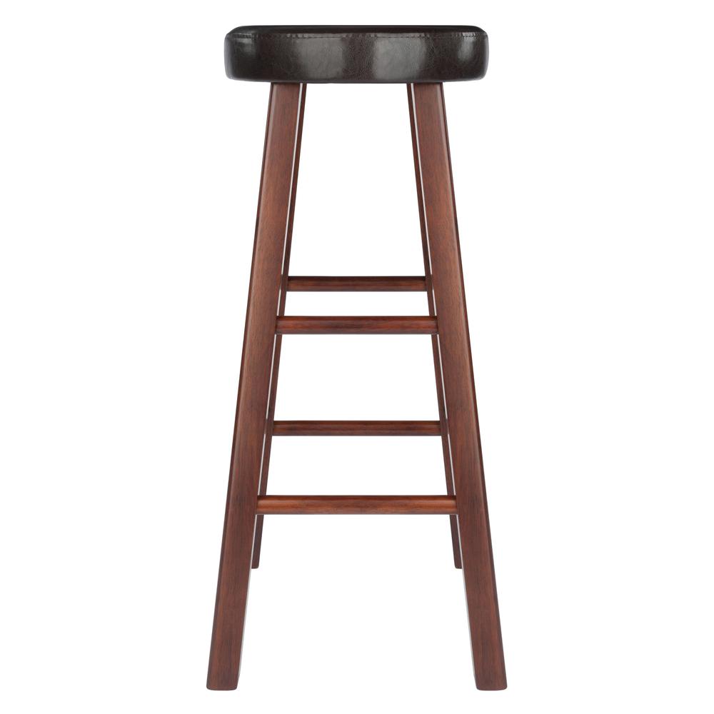Maria Cushioned Bar Stool, 2-Pc Set, Espresso & Walnut. Picture 5