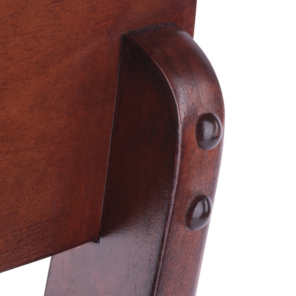 Xenia 2-Pc Set X-Back Chairs, Walnut. Picture 12
