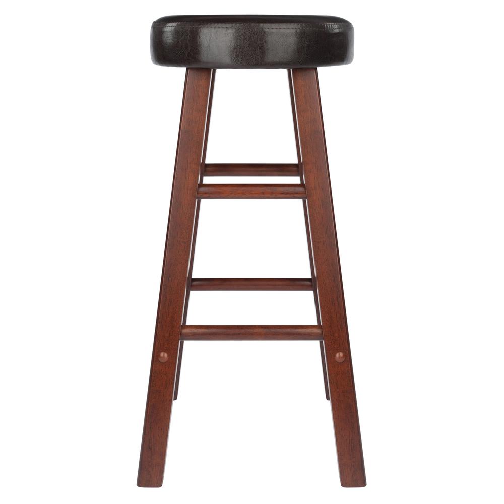Maria Cushioned Counter Stool, 2-Pc Set, Espresso & Walnut. Picture 8