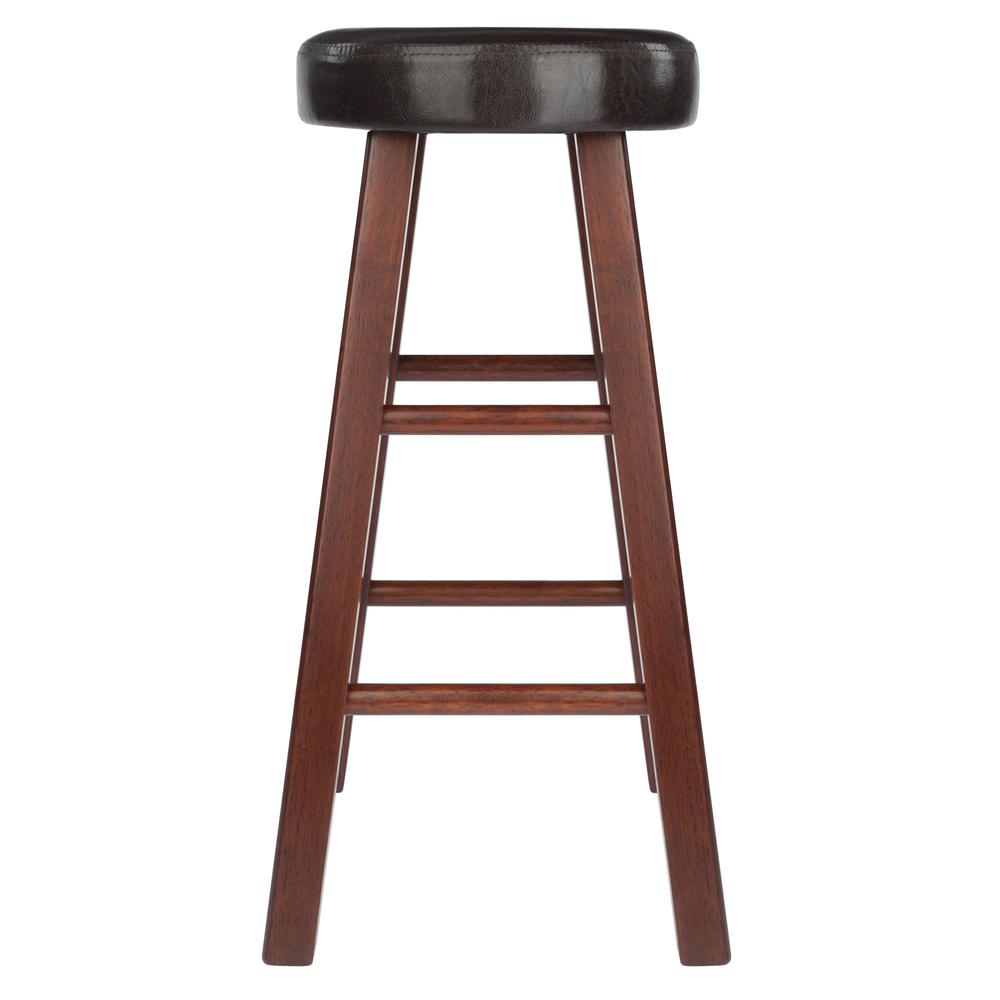 Maria Cushioned Counter Stool, 2-Pc Set, Espresso & Walnut. Picture 5