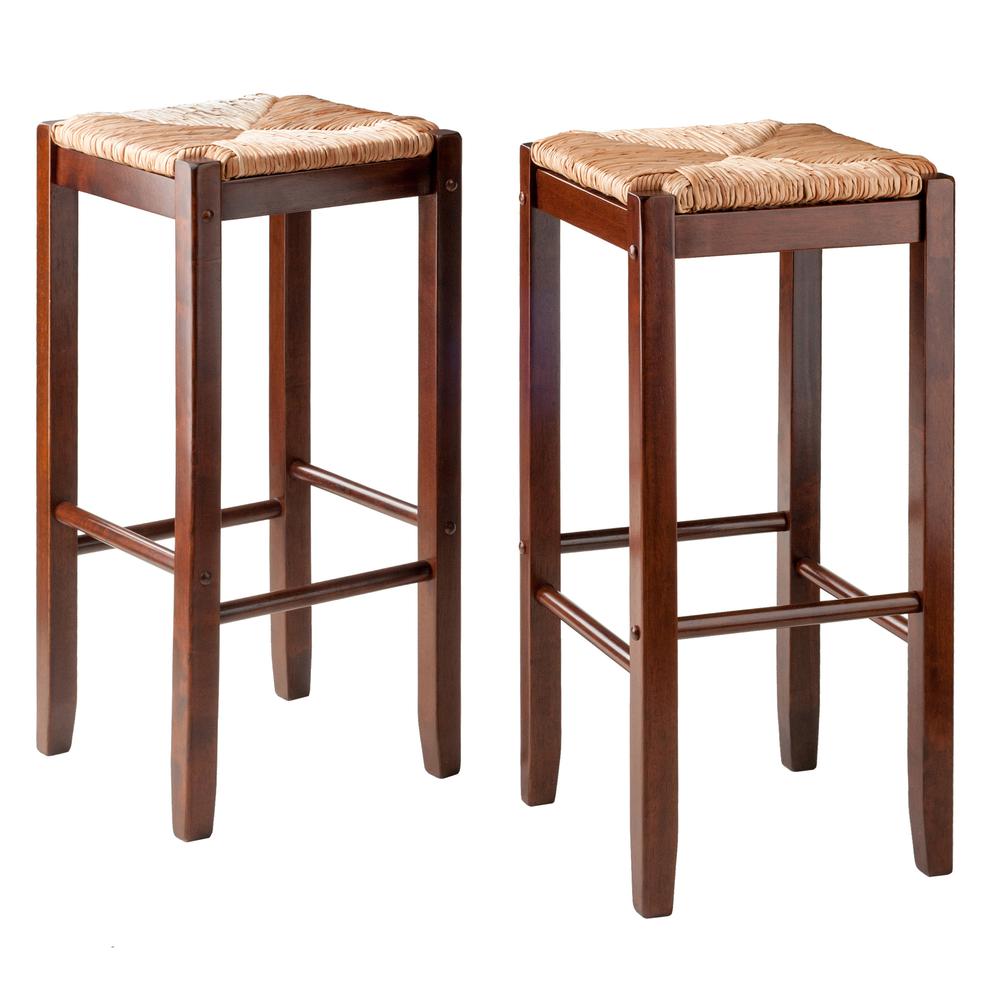 Kaden 2-PC Set Bar Stools Rush Seat. Picture 3
