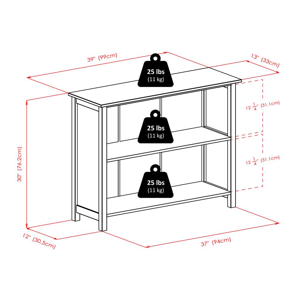 Verona 2-Section W Storage Shelf with 6 Foldable Black Fabric Baskets. Picture 2