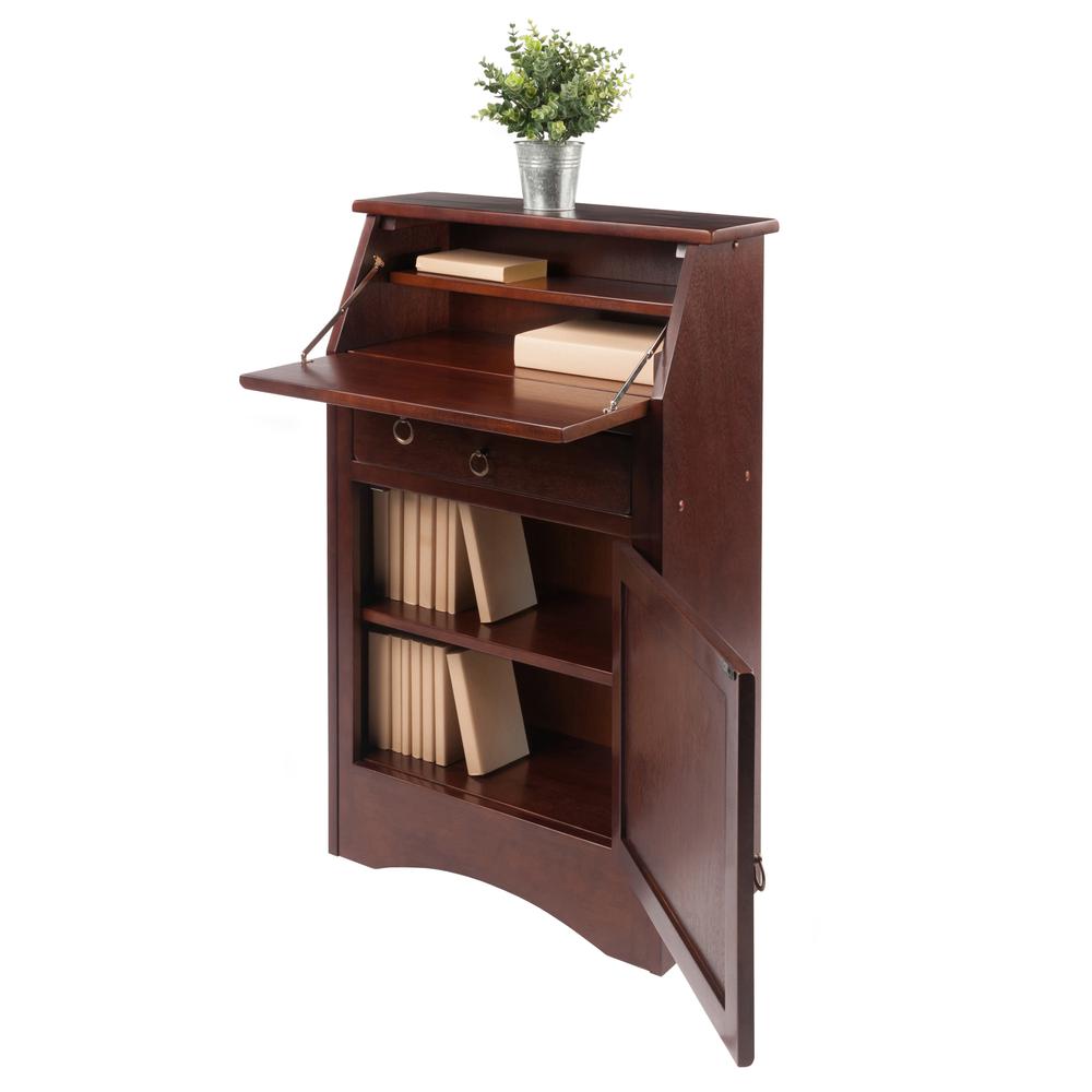 Regalia Secretary Desk Walnut Finish. Picture 7