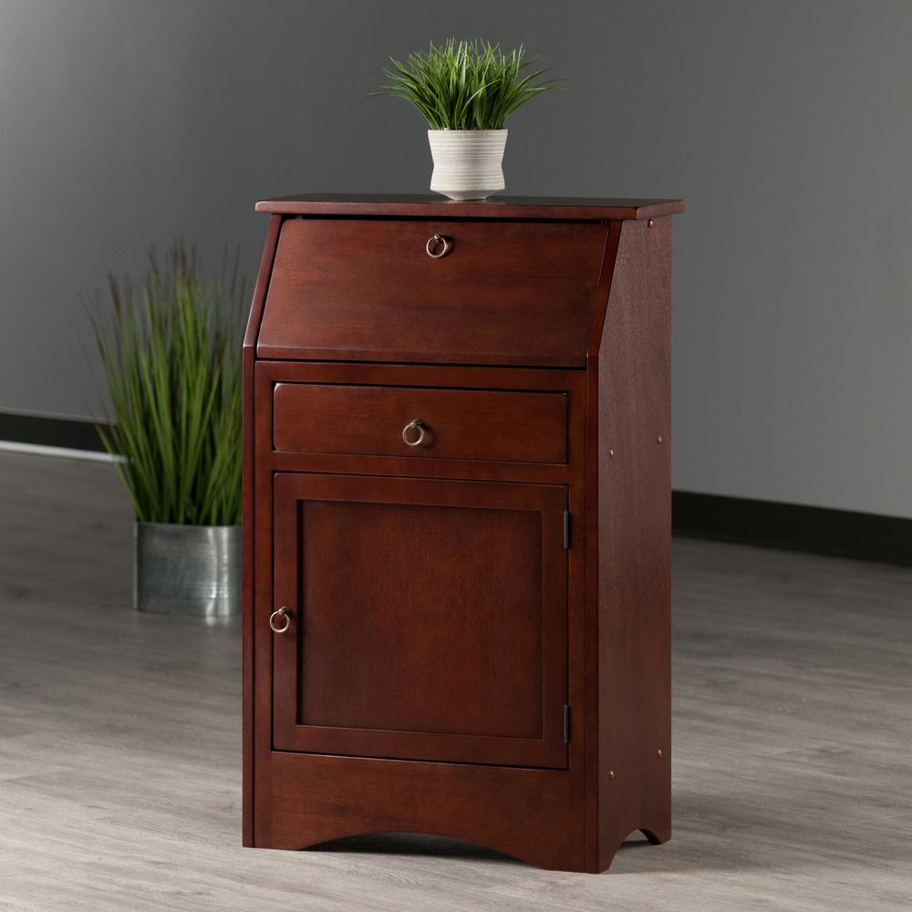 Regalia Secretary Desk Walnut Finish. Picture 5