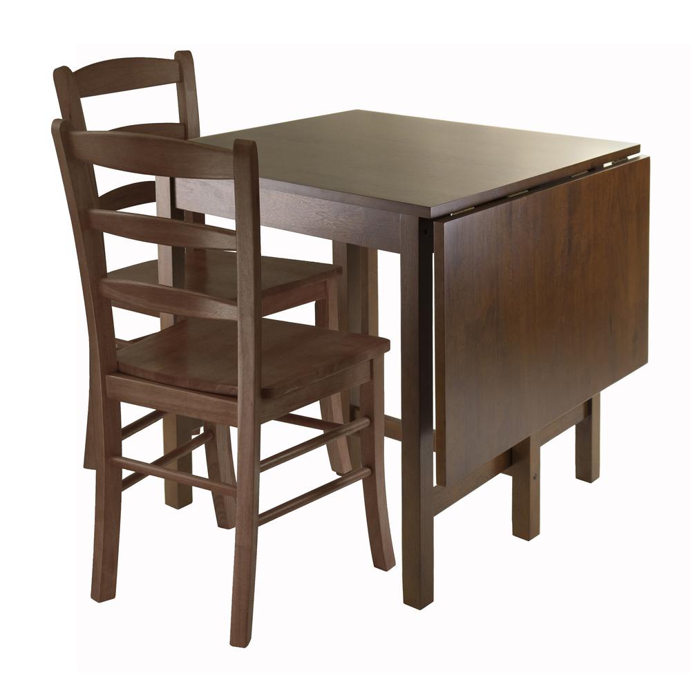 Lynden 3-Pc Dining Table with 2 Ladder Back Chairs. Picture 1