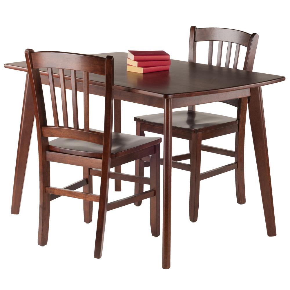 Shaye 3-PC Set Dining Table w/ Slat Back Chairs. Picture 2