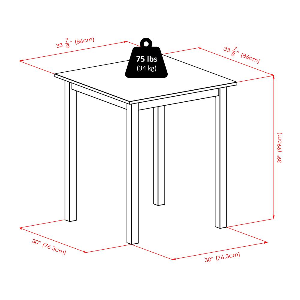 Parkland 3-Pc High Table with 29" Ladder Back Stool. Picture 2