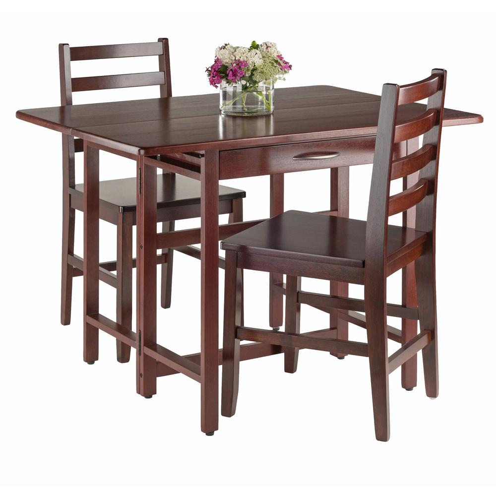 Taylor 3-Pc Set Drop Leaf Table w/ Ladder Back Chair. Picture 2