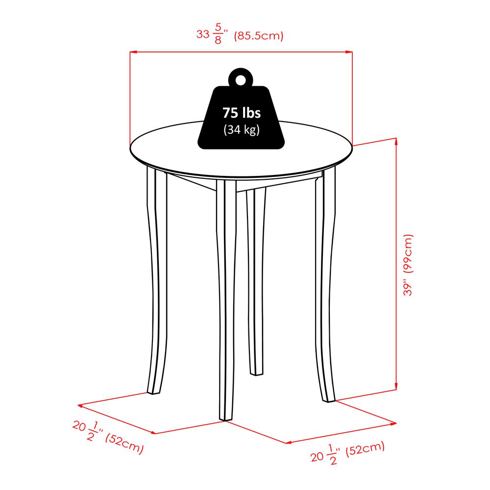 Fiona Round 3-Pc High/Pub Table Set. Picture 2