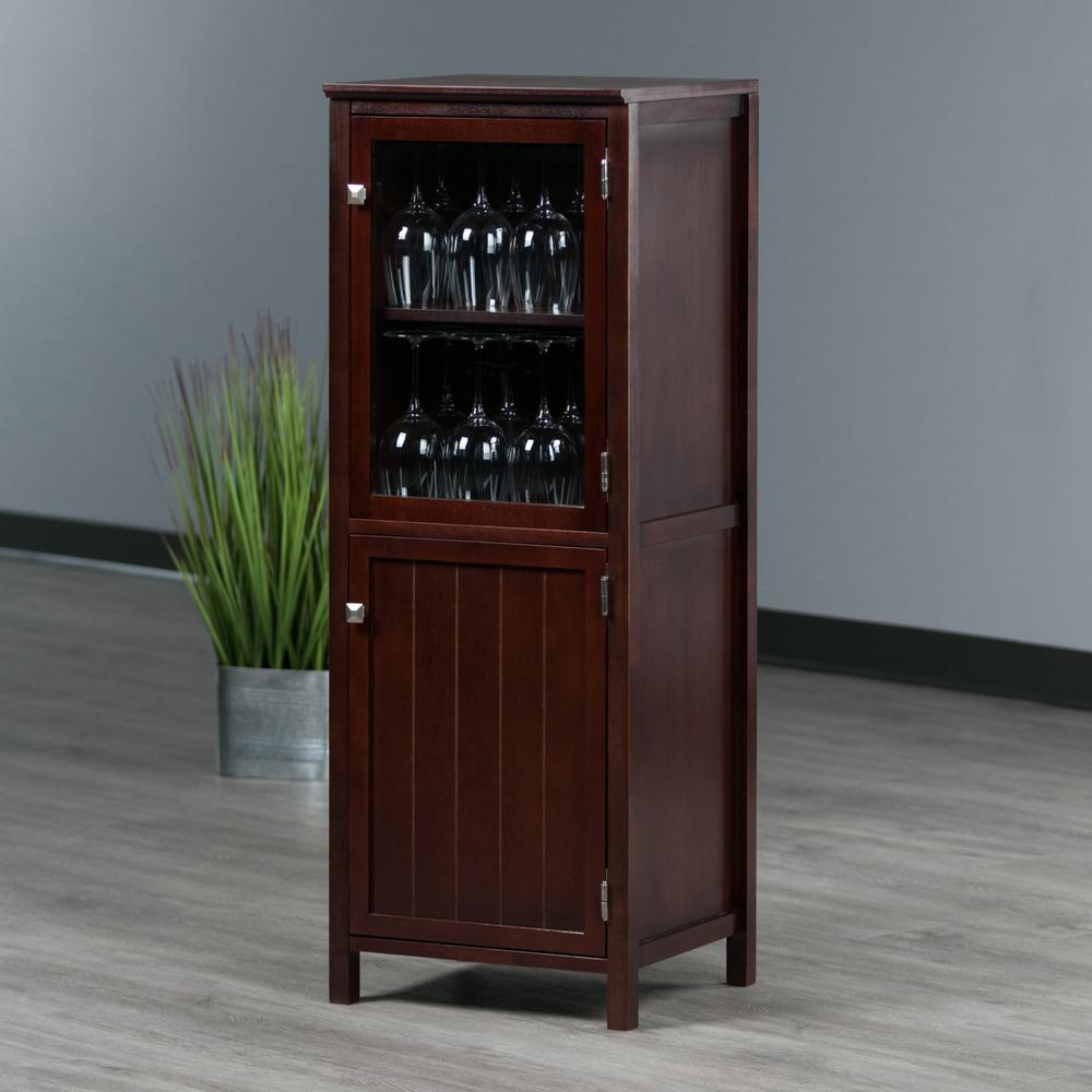Brooke Cupboard Walnut Finish. Picture 9