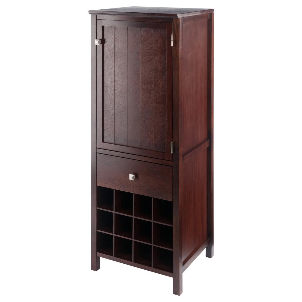 Brooke Jelly Cupboard in Walnut Finish. Picture 1