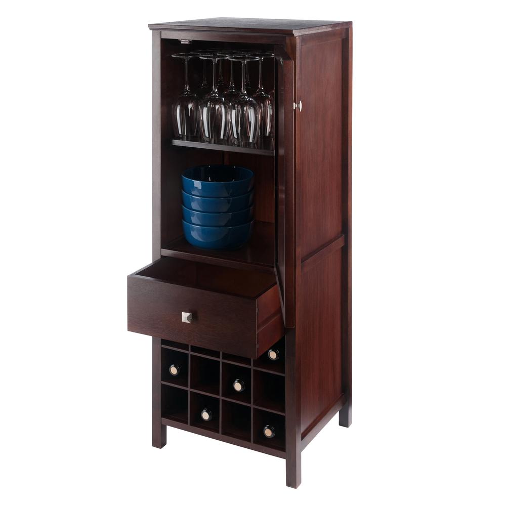Brooke Jelly Cupboard in Walnut Finish. Picture 8