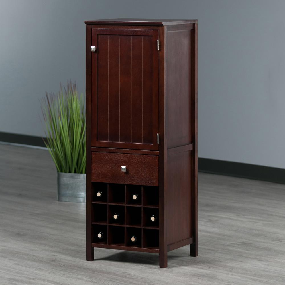 Brooke Jelly Cupboard in Walnut Finish. Picture 9