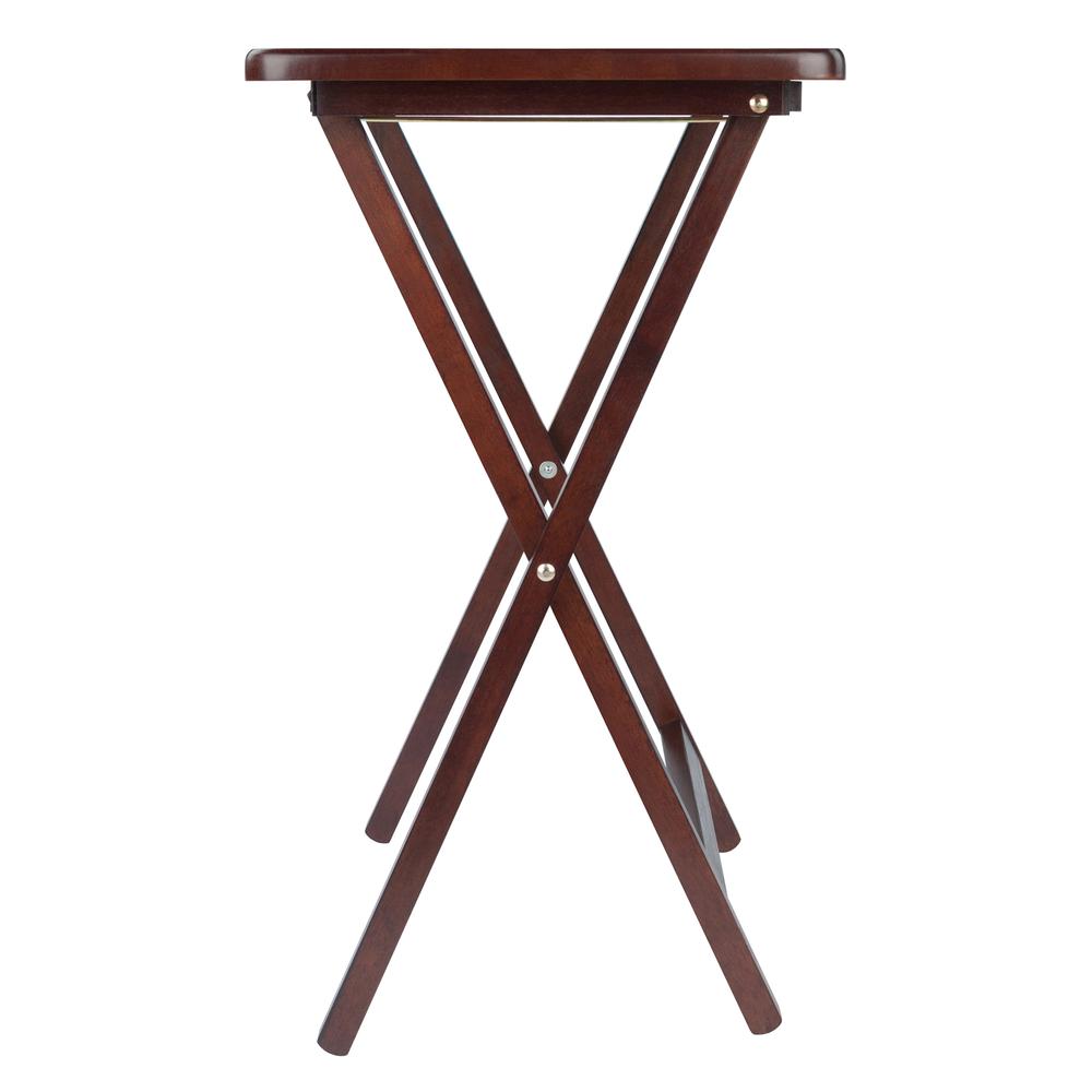 Alex Set of 4 Single Snack Tables Walnut. Picture 3