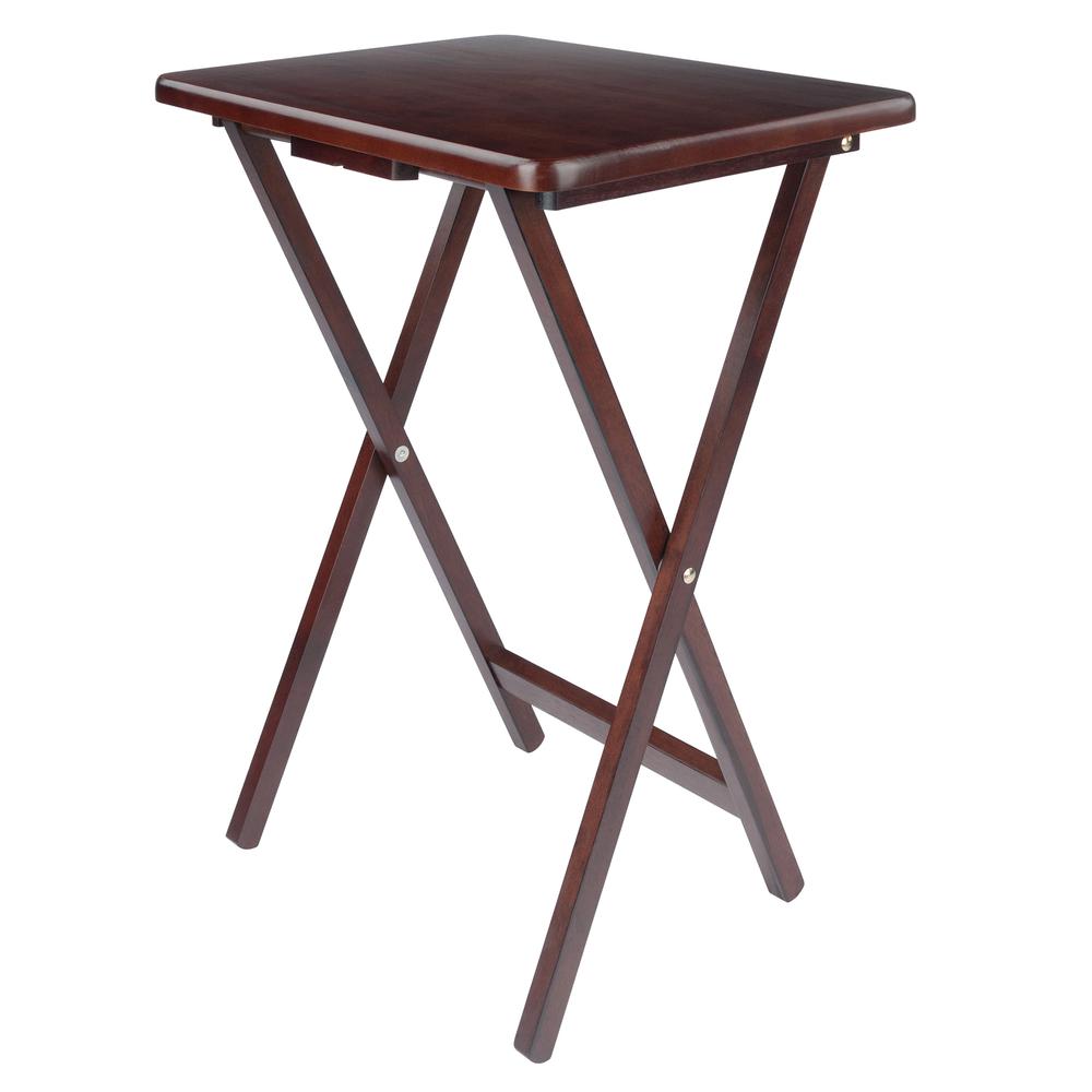 Alex Set of 4 Single Snack Tables Walnut. Picture 10