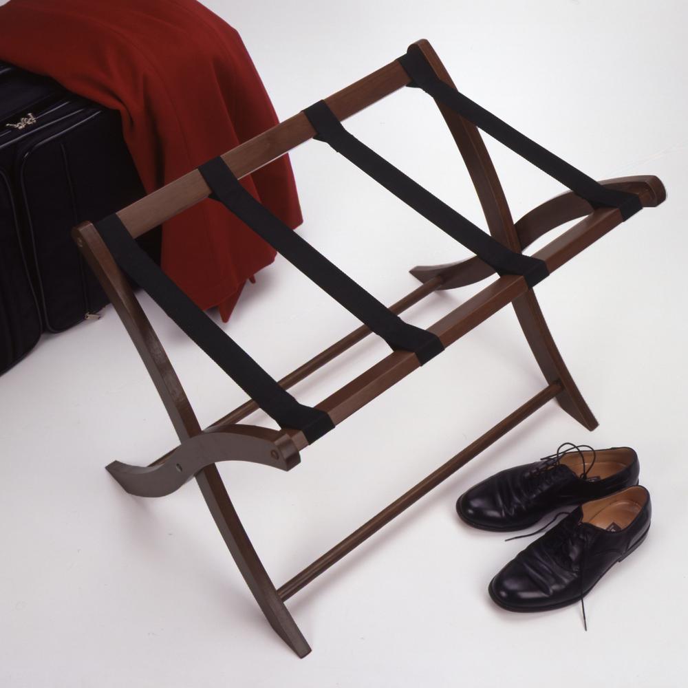 Scarlett Luggage Rack Walnut. Picture 1