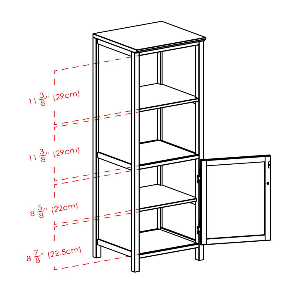 Brooke Jelly Cupboard with 2 Shelves and Door. Picture 9