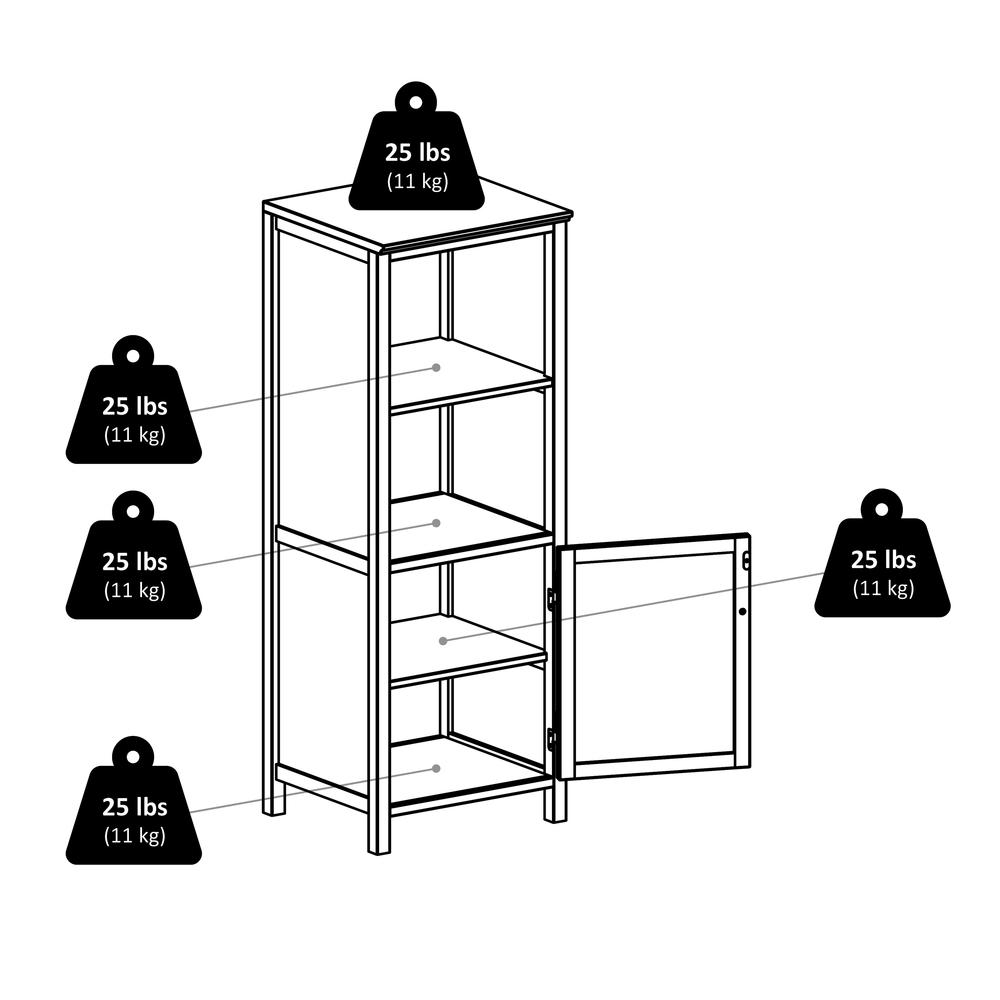 Brooke Jelly Cupboard with 2 Shelves and Door. Picture 10