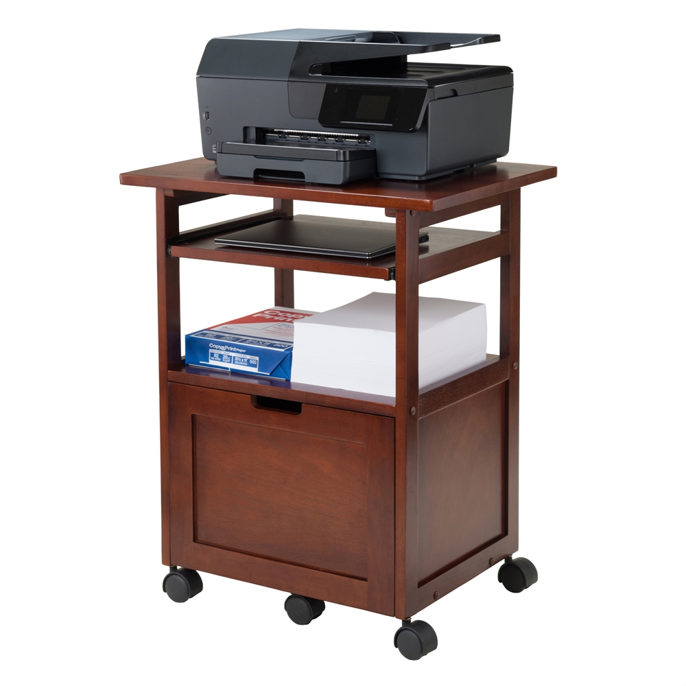 Piper Work Cart / Printer Stand with key board. Picture 2