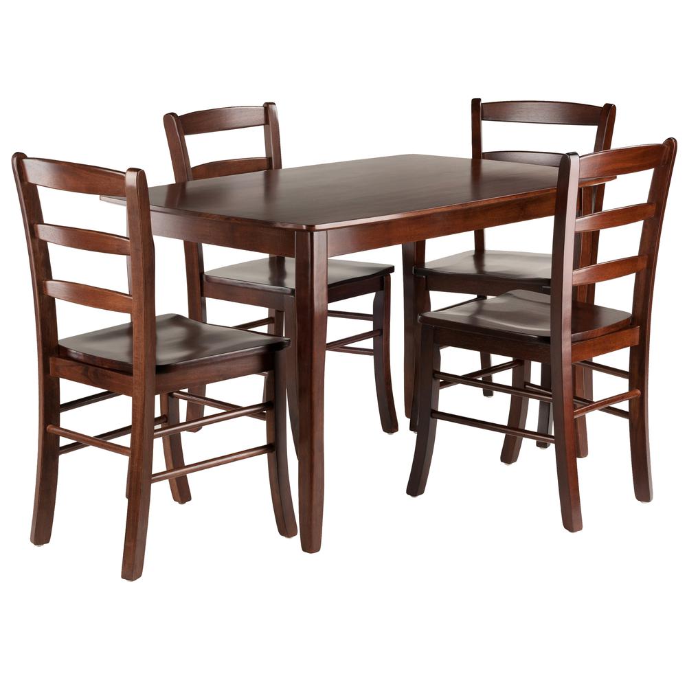Inglewood 5-PC Set Dining Table w/ 4 Ladderback Chairs. Picture 1