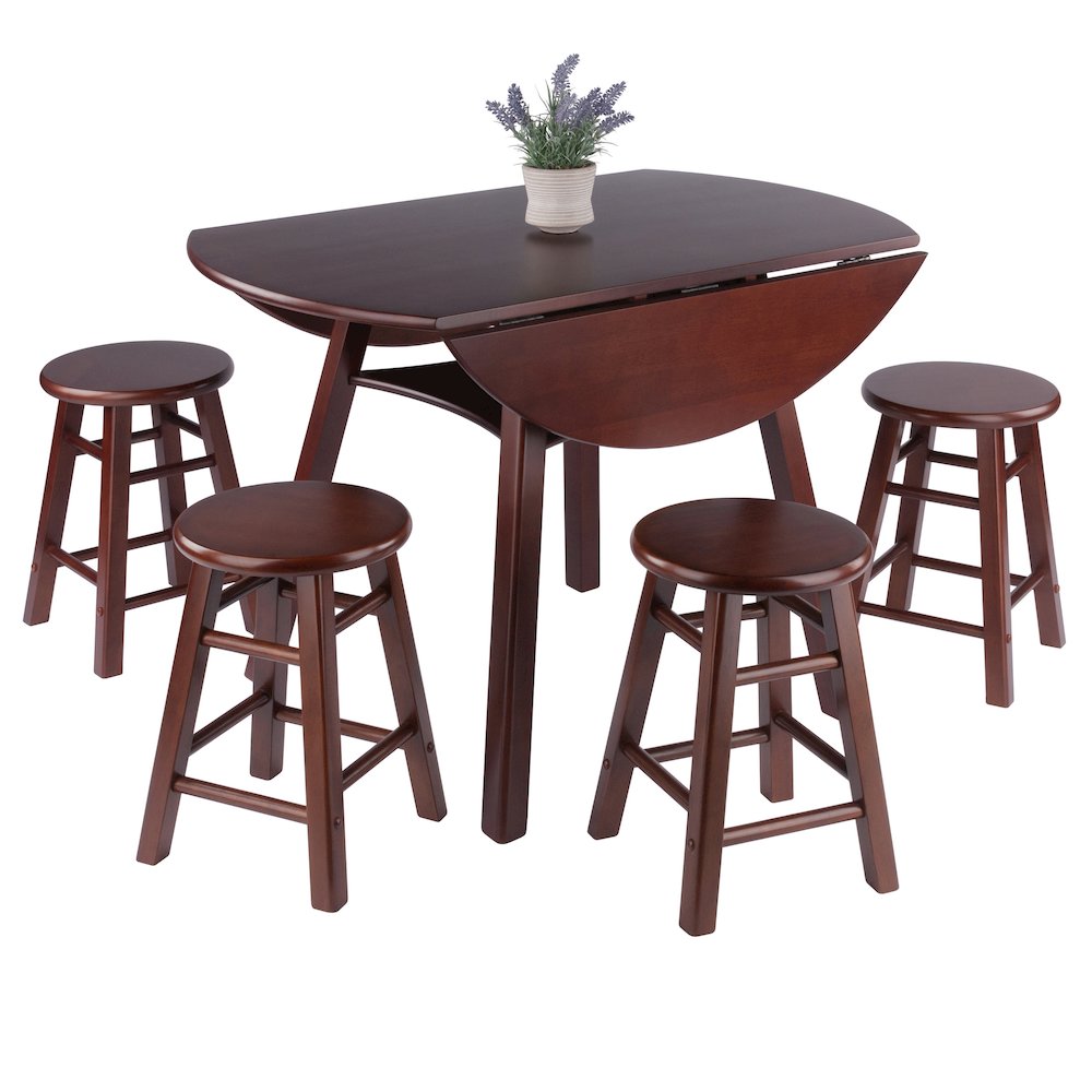 Element 2-Pc Dining Stool Set, Walnut. Picture 17