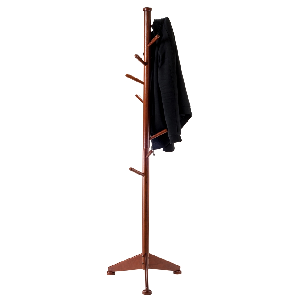 Lily Coat Tree 9 Pegs Walnut. Picture 2