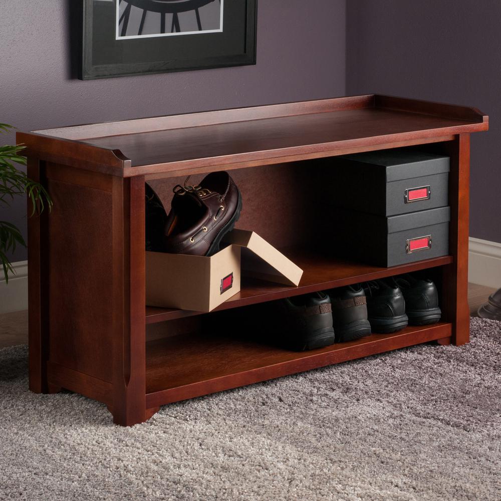 Milan Bench with Storage shelf. Picture 12
