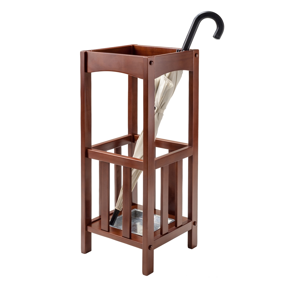 Rex Umbrella Stand with Metal Tray. Picture 2