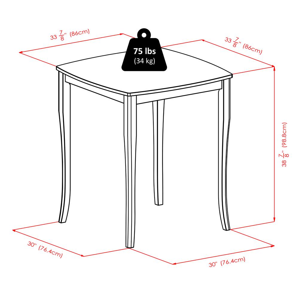 Inglewood High Table, Curved Top. Picture 3
