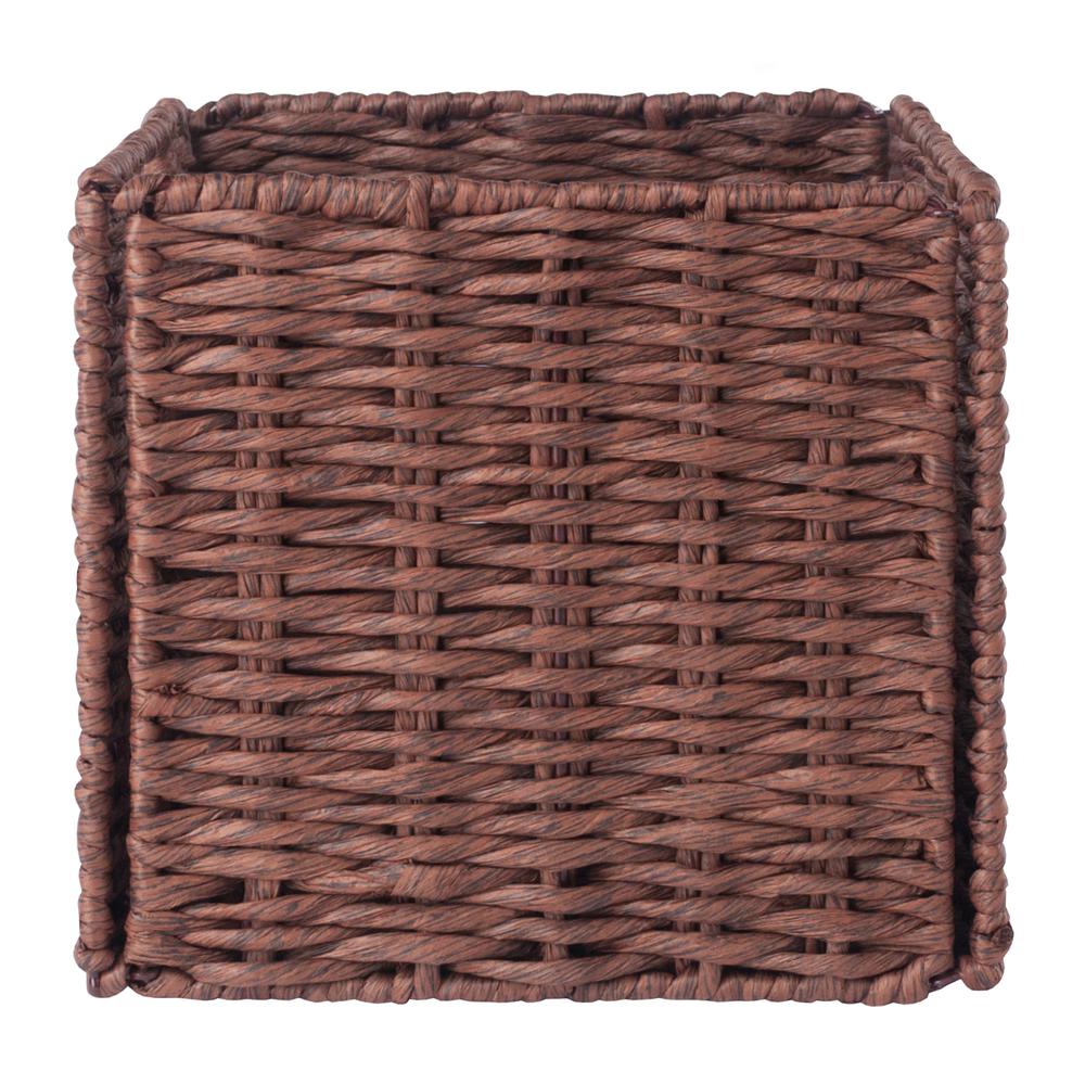 Tessa 3-Pc Woven Rope Basket Set, Foldable, Walnut. Picture 5